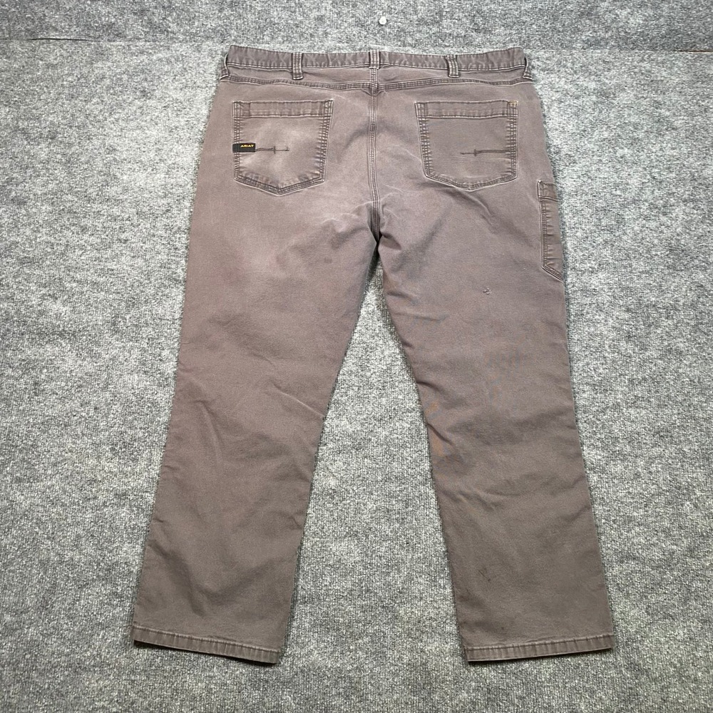 Ariat Rebar M4 Made Tough Pants Mens‎ 42x30 Grey Relaxed Straight Work Utility
